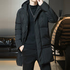 Men’s Winter Leisure Hooded Cotton Jacket – Warm Plus Size Casual Outerwear for Cold Weather