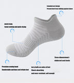 3 Pairs Men’s Low Athletic Socks – Cushioned Breathable Running & Sports Crew Socks