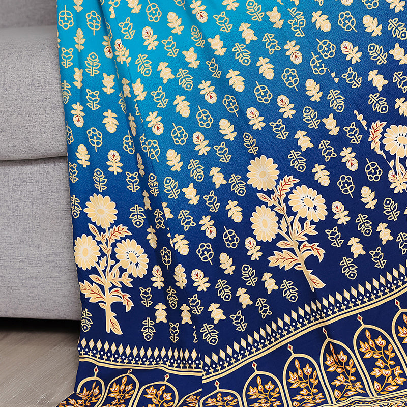 Women’s Bohemian Embroidered Maxi Dress – Square Neck 3/4 Sleeve Flowy Ethnic Style Party Dress