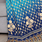 Women’s Bohemian Embroidered Maxi Dress – Square Neck 3/4 Sleeve Flowy Ethnic Style Party Dress