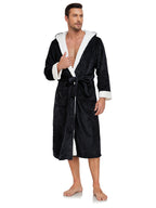 RONGTAI Unisex Long Fleece Bathrobe – Ultra Soft, Warm, and Cozy Winter Robe for Men & Women
