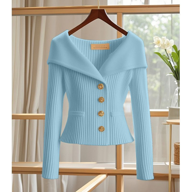 High-End Design Women’s Top – Elegant Cool Waist Slimming Blouse for Socialite Style