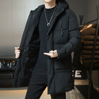 Men’s Winter Leisure Hooded Cotton Jacket – Warm Plus Size Casual Outerwear for Cold Weather