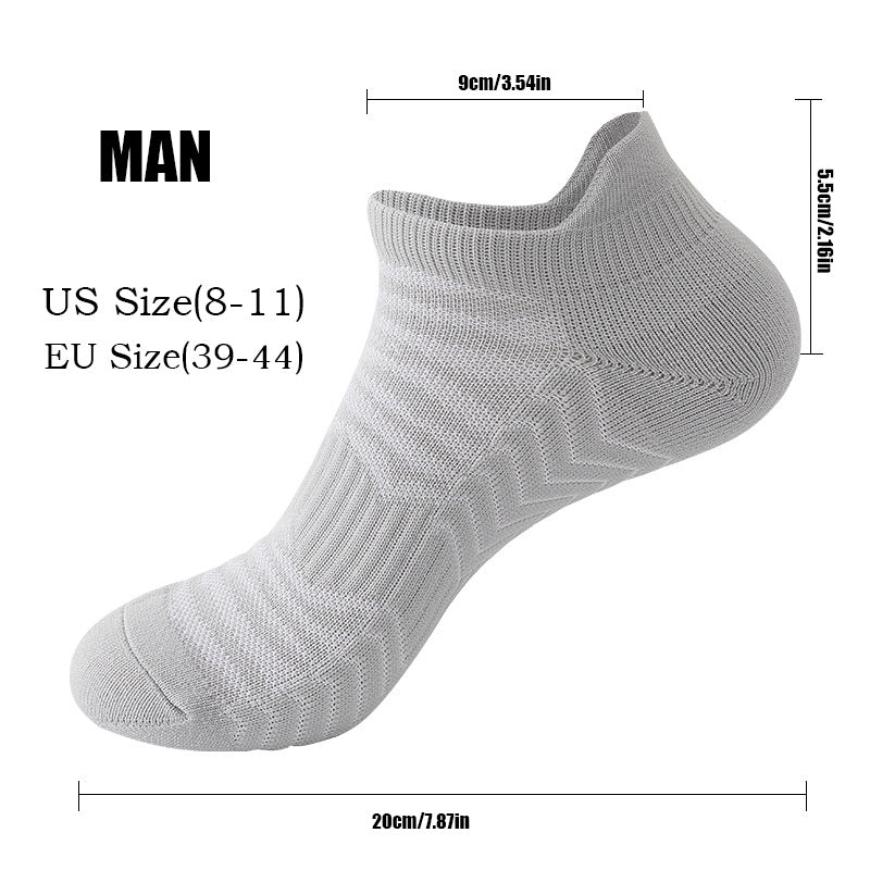3 Pairs Men’s Low Athletic Socks – Cushioned Breathable Running & Sports Crew Socks