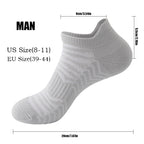 3 Pairs Men’s Low Athletic Socks – Cushioned Breathable Running & Sports Crew Socks
