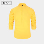 New Men’s Cotton Shirt – Casual Style Breathable Long Sleeve Everyday Wear