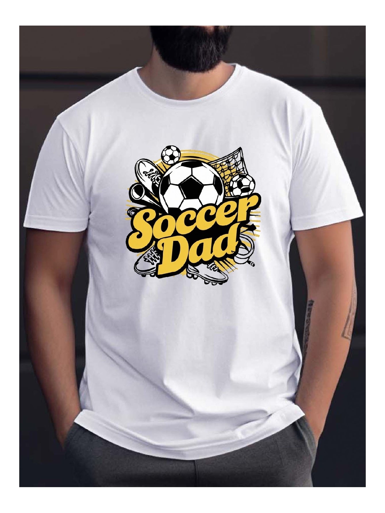 Football Dad Parent-Child Matching Outfit – Trendy Tee for Casual Wear