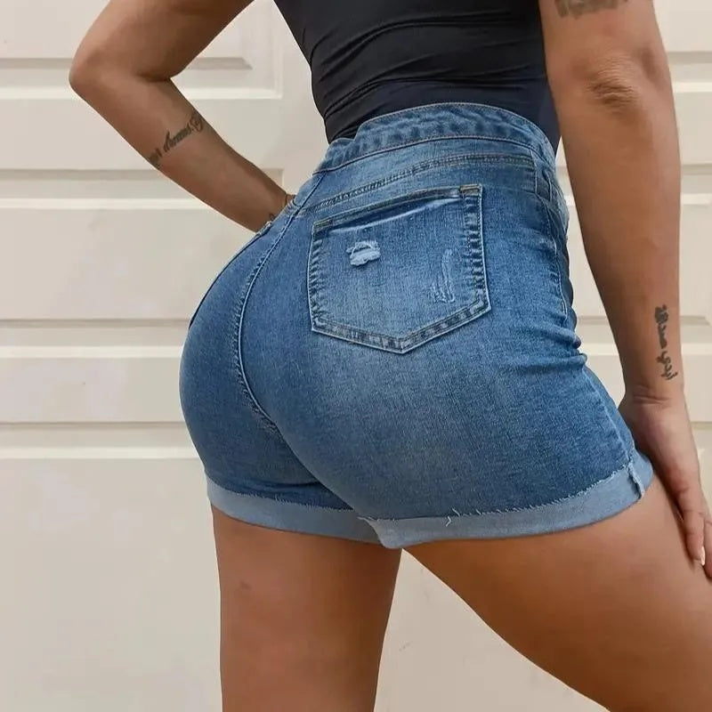 Women's High V-Waist Wide-Leg Jeans – Y2K Pleated Vintage Wash Full-Length Denim for All Seasons