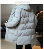 Men’s Winter Leisure Hooded Cotton Jacket – Warm Plus Size Casual Outerwear for Cold Weather