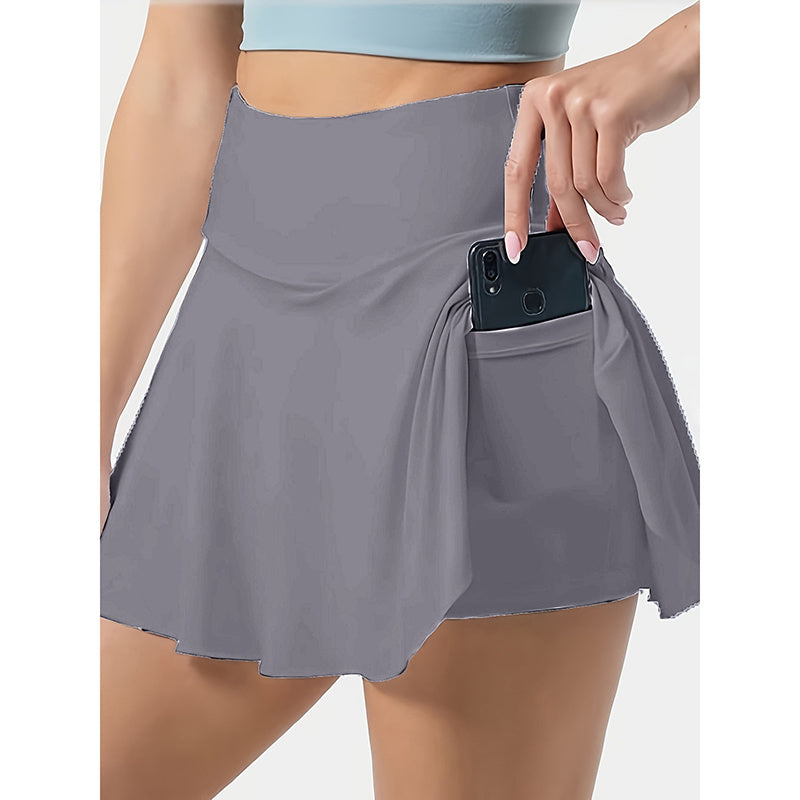 Women’s Tennis Skirt Golf Skorts – High-Waisted Athletic Skirt with Pockets & Inner Shorts