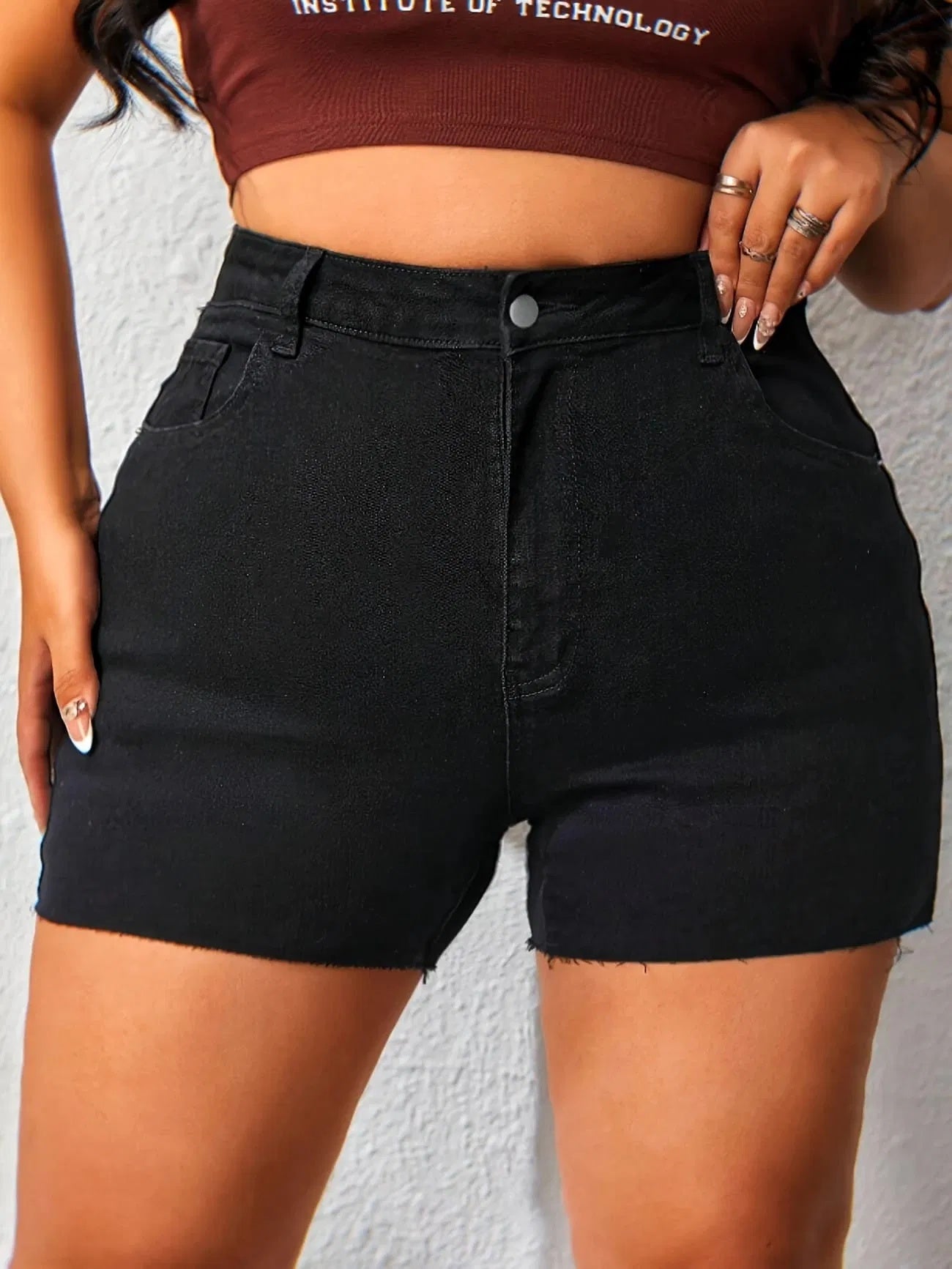 Women's High Waist Hip Lifting Flare Denim Jeans – Elastic Frayed Edge Body Shaper Pants with Pockets