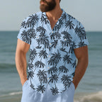Men’s European & American Beach Shirt – Casual Short Sleeve Summer Top